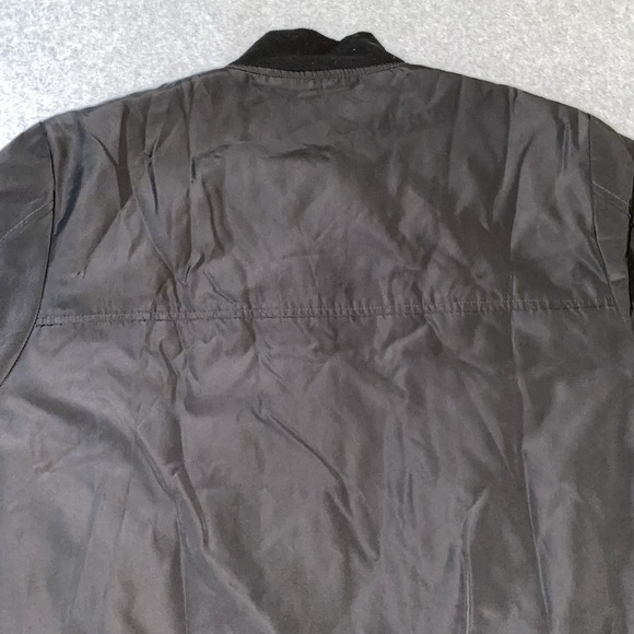 Killion MA-1 Bomber Jacket Men's Large Black Red Quilted Lining Streetwear Zip - Picture 9 of 13